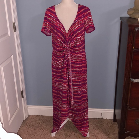 Ashley Stewart high low maxi dress - Picture 2 of 6